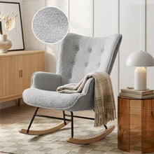 Load image into Gallery viewer, lt11005-ava-boucle-rocking-armchair-light-grey-26052110