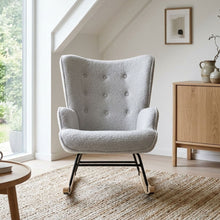 Load image into Gallery viewer, lt11005-ava-boucle-rocking-armchair-light-grey-26052115