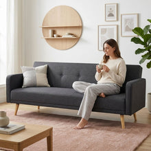 Load image into Gallery viewer, 22999-kingston-3-seater-sofa-bed-dark-grey-2605211