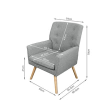 Load image into Gallery viewer, lt11006-lina-armchair-light-grey-14