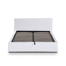 Load image into Gallery viewer, Belo Double Teddy Gas Lift Bed Frame - White