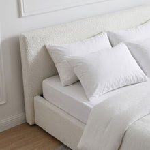 Load image into Gallery viewer, Belo Double Teddy Gas Lift Bed Frame - White