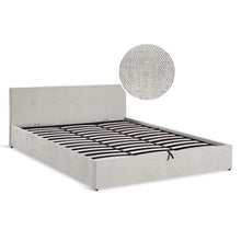 Load image into Gallery viewer, Mero Super King Gas Lift Bed Frame - Linen Beige