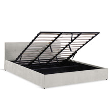 Load image into Gallery viewer, Mero Super King Gas Lift Bed Frame - Linen Beige
