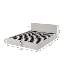 Load image into Gallery viewer, Mero Super King Gas Lift Bed Frame - Linen Beige