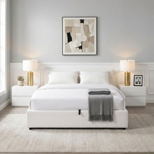 Load image into Gallery viewer, Fomo Double Teddy Gas Lift Bed Frame - White