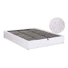 Load image into Gallery viewer, Fomo Super King Teddy Gas Lift Bed Frame - White