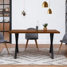 Load image into Gallery viewer, Elysia Rectangle Dining Table 140 x 80cm - Walnut