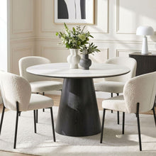 Load image into Gallery viewer, Consera 120cm Ceramic Round Dining Table - White