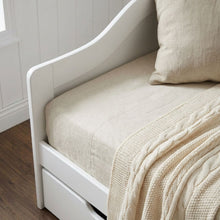Load image into Gallery viewer, 21487-laila-single-wooden-trundle-bed-frame-white-2605255