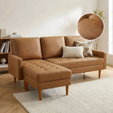 Load image into Gallery viewer, Brynlee 3 Seater Sofa with Left Facing Chaise - Brown