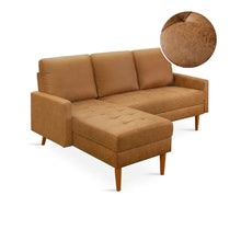 Load image into Gallery viewer, Brynlee 3 Seater Sofa with Left Facing Chaise - Brown