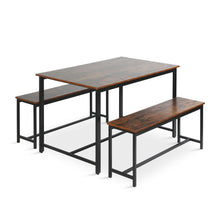 Load image into Gallery viewer, Merren 3 Piece Dining Set - Rustic Brown