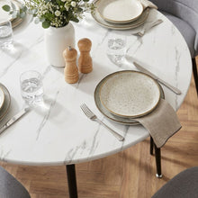 Load image into Gallery viewer, Elijah 120cm Round Dining Table - Marble