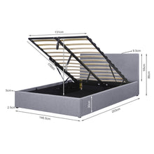 Load image into Gallery viewer, Violet Double Gas Lift Bed Frame - Grey