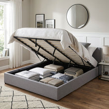 Load image into Gallery viewer, Violet Super King Gas Lift Bed Frame - Grey