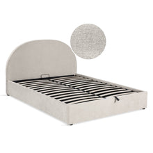 Load image into Gallery viewer, Isabella Queen Gas Lift Bed Frame - Linen Beige