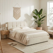 Load image into Gallery viewer, Elizabeth Double Gas Lift Bed Frame - Beige