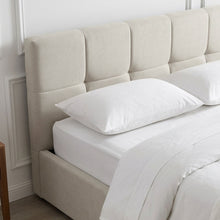 Load image into Gallery viewer, Elizabeth Double Gas Lift Bed Frame - Beige