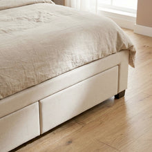 Load image into Gallery viewer, Charlotte Double Bed Frame with 4 Drawers - Beige