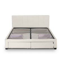 Load image into Gallery viewer, Charlotte Queen Bed Frame with 4 Drawers - Beige