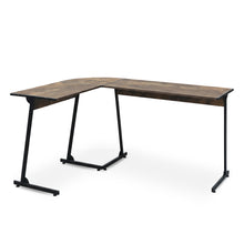 Load image into Gallery viewer, Nordix L-Shaped Computer Corner Desk - Rustic Brown
