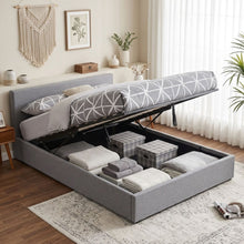 Load image into Gallery viewer, Violet Queen Gas Lift Bed Frame - Light Grey