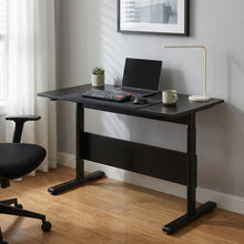 Load image into Gallery viewer, Hector 100cm Height-Adjustable Computer Desk - Black