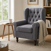 Load image into Gallery viewer, lt10985-windsor-linen-armchair-light-grey-2606041