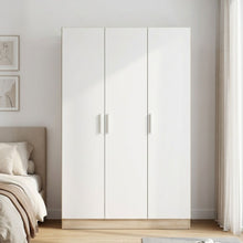 Load image into Gallery viewer, Bram 3 Door Wardrobe Cabinet - Oak + White