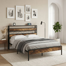 Load image into Gallery viewer, 24454-kaha-double-metal-bed-frame-black-26060910