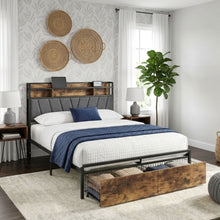 Load image into Gallery viewer, 24456-rito-double-metal-bed-frame-grey-26060910