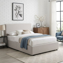 Load image into Gallery viewer, Hauora Double Gas Lift Bed Frame - Beige