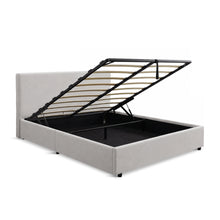 Load image into Gallery viewer, Hauora Queen Gas Lift Bed Frame - Beige