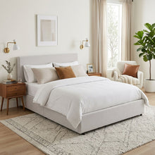 Load image into Gallery viewer, Hauora Queen Gas Lift Bed Frame - Beige