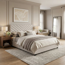 Load image into Gallery viewer, Elara Queen Bed Frame with 4 Drawers - Beige