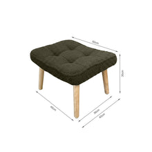 Load image into Gallery viewer, lt11077-emma-armchair-with-ottoman-dark-green-26052117