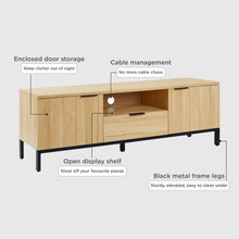 Load image into Gallery viewer, 22270-ocala-1-5m-entertainment-unit-oak-2606112