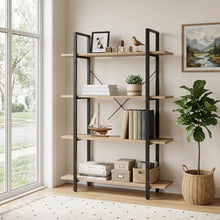 Load image into Gallery viewer, Forge 4-Tier Bookshelf - Natural