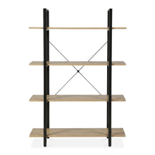 Load image into Gallery viewer, Forge 4-Tier Bookshelf - Natural