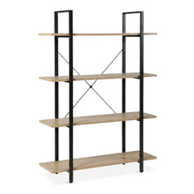 Load image into Gallery viewer, Forge 4-Tier Bookshelf - Natural