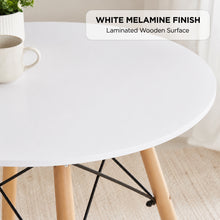 Load image into Gallery viewer, Cena Dining Table Round 80 x 76 cm - White