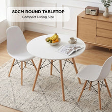 Load image into Gallery viewer, Cena Dining Table Round 80 x 76 cm - White