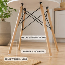 Load image into Gallery viewer, Cena Dining Table Round 80 x 76 cm - White