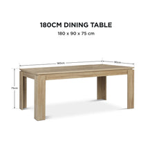Load image into Gallery viewer, Azar Dining Table Rectangle 180 X 90cm - Natural