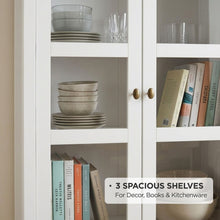 Load image into Gallery viewer, 22695-congo-display-cabinet-with-2-drawer-white-2606183