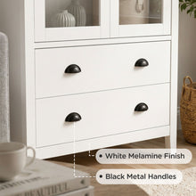 Load image into Gallery viewer, 22695-congo-display-cabinet-with-2-drawer-white-2606185