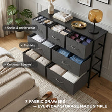 Load image into Gallery viewer, Madilyn 7 Drawers Lowboy - Black