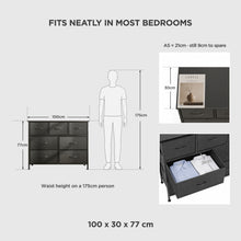 Load image into Gallery viewer, Madilyn 7 Drawers Lowboy - Black