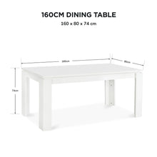 Load image into Gallery viewer, 24258-azar-dining-table-rectangle-160-x-80cm-white-2606162